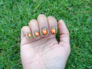 hippy flower nails